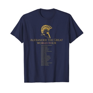 [S-5XL] เสื้อยืด พิมพ์ลาย Alexander The Great World Tour สไตล์โบราณ แฟชั่นคลาสสิก สําหรับผู้ชาย