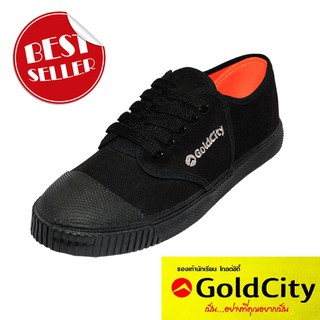 รองเท้าผ้าใบนักเรียน GOLD CITY รหัสสินค้า 205S สีดำ SIZE 47-49