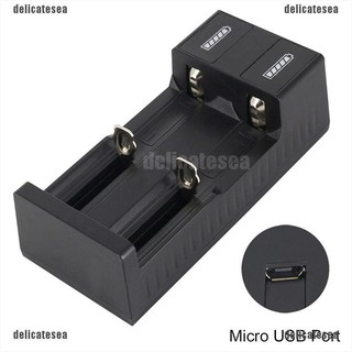 Delicatesea พอร์ตชาร์จ Usb ช่องคู่ 3. 7 V 18650 26650 14500