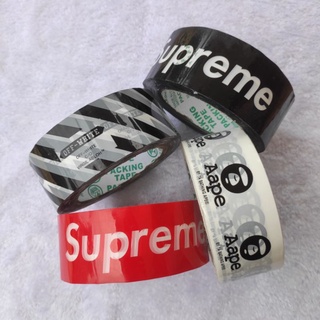 ภาพขนาดย่อของภาพหน้าปกสินค้า️  เทปกาว supreme เทปติดกล่องพัสดุ หรือตกแต่ง ️ จากร้าน porjaigift บน Shopee