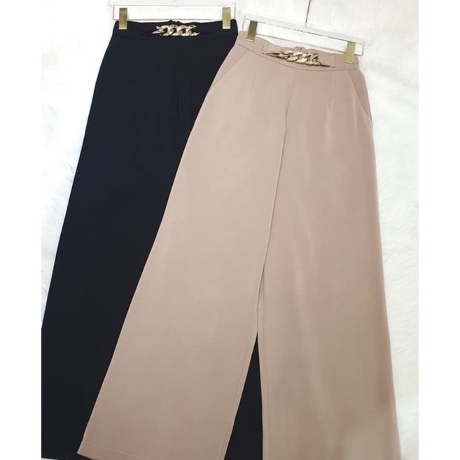 new-lolita-korea-pants-กางเกงขายาวขากระบอก-งานป้าย-cottoncandy