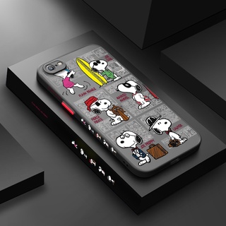 สําหรับ iPhone 6 Plus 6s Plus Case Tide การ์ตูน Snoopy ขอบบาง เคสแข็ง ฝ้า ดีไซน์ใหม่ เคสซิลิโคน ป้องกันเต็มรูปแบบ เคสนิ่ม