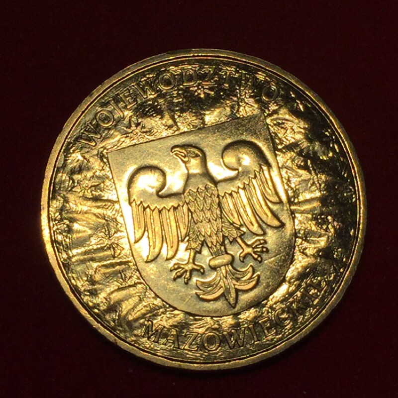 เหรียญที่ระลึก-สีทอง-จากโปแลนด์