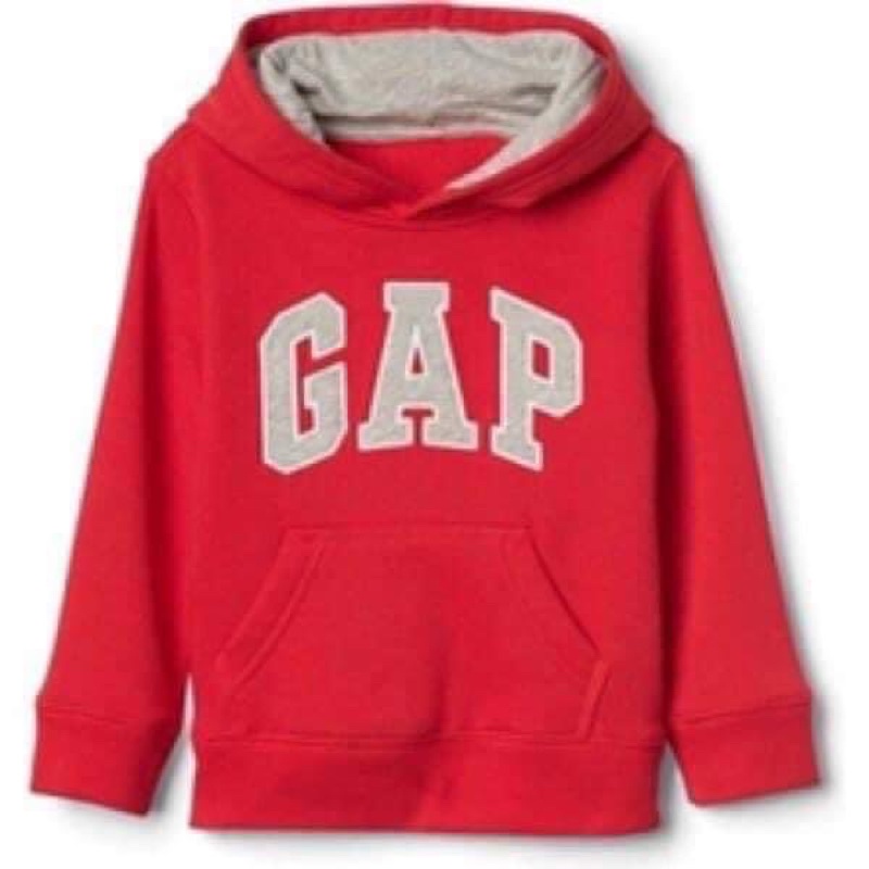 gap-ฮู้ดเด็ก-มือ1-สีแดงตัวอักษรสีเทา-เด็ก1-3ปีgapแท้100