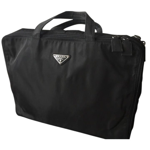 Prada laptop sales bag nylon