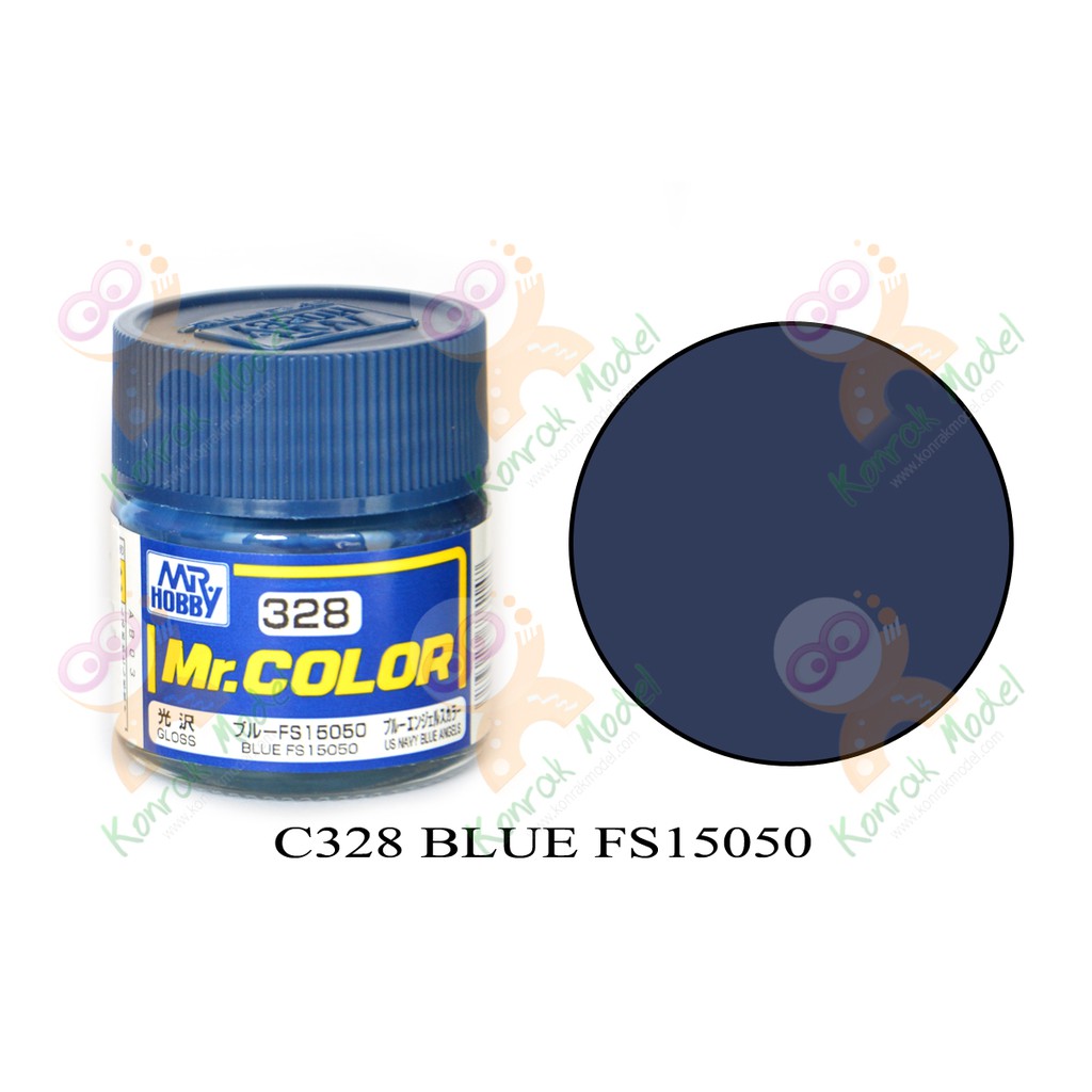 ภาพหน้าปกสินค้าสีสูตรทินเนอร์ Mr.hobby Mr.color C328 Blue FS15050 Gloss 10ml จากร้าน konrakmodel บน Shopee