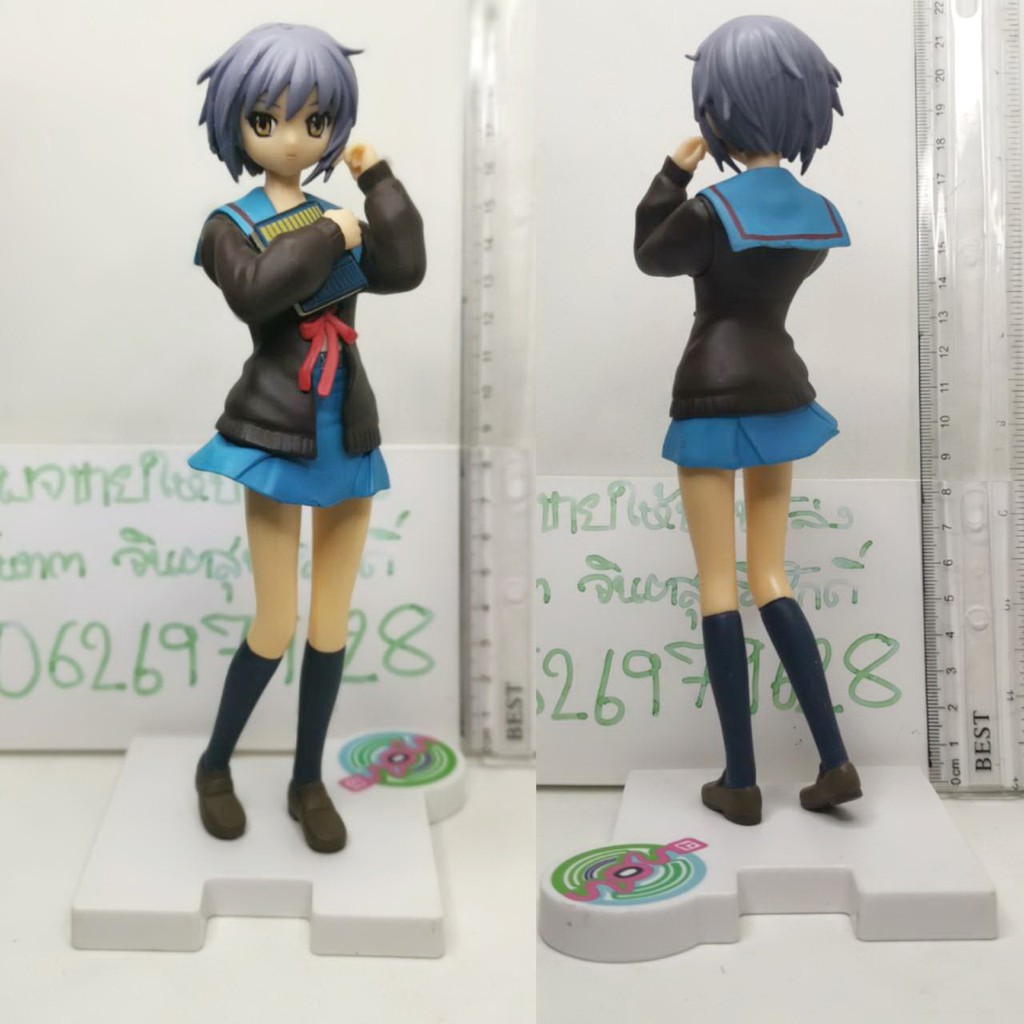 แท้-มื2-ฐานไม่ตรงรุ่น-sega-melancholy-of-haruhi-suzumiya-yuki-nagato-anime-prize-figure-ยูคิ-นางาโตะ