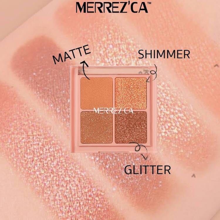 MERREZCA Eye Color palette eyeshadow พาเลท อายแชโดว์ 4 ช่อง เมอเรซก้า ...