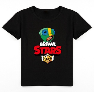 Brawl Starsi เสื้อยืดแขนสั้นพิมพ์ลายกราฟิกเด็กแฟชั่นเสื้อยืดลำลองสบาย ๆ ผ้าฝ้าย 100%