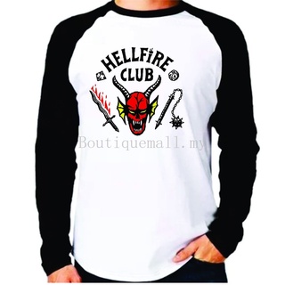 เสื้อยืดแขนยาว พิมพ์ลาย Stranger Things 4 Hellfire Club สําหรับผู้ชาย และผู้หญิง