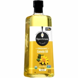 #ส่งฟรี# Spectrum Culinary Organic Conola oilSpectrum Organic Canola Oil) 473 Ml. สเปกตรัม ออร์แกนิค น้ำมันคาโนล่า