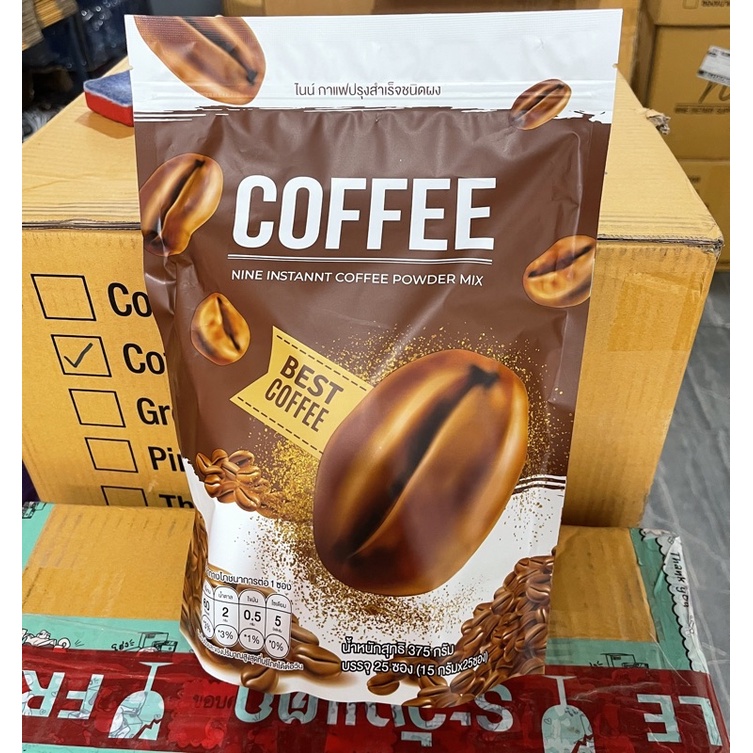 ภาพสินค้ากาเเฟไนท์ โกโก้ไนน์ (1ห่อ25ซอง) Nine cocoa Nine coffee ดีท็อกซ์ คุมหิว ลดน้ำหนัก ของเเทั100% พร้อมส่ง จากร้าน bestskin24 บน Shopee ภาพที่ 6