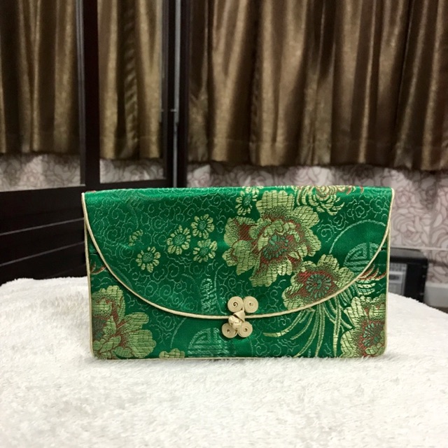 กระเป๋าสไตล์จีน-สีเขียวมรกตสวยมากค่ะ