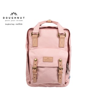 DOUGHNUT BAG : MACAROON CLASSIC REBORN SERIES : PINK  : กระเป๋าโดนัทน้ำหนักเบา หนังแท้ กันน้ำได้ กระเป๋ารุ่นคลาสสิกของ Doughnut เป็นแบบใหม่  กระเป๋าเป้ (รหัสสินค้า 05554)