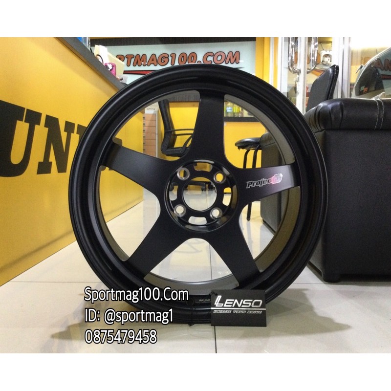 ล้อแม็กซ์ Lenso ProjectD 90B สีดำด้าน 7-17นื้ว 4รู100 ET35 [18368