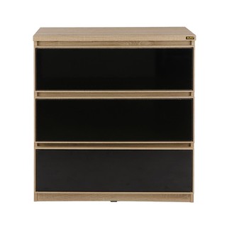 File cabinet DRAWER BURO EVOLUTION LC80 DO SOLIDOAK/BLACK Office furniture Home & Furniture ตู้เอกสาร ตู้ลิ้นชัก BURO EV