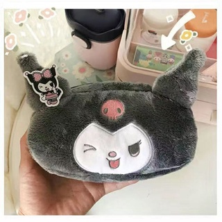 พร้อมส่ง! กระเป๋าเครื่องสําอาง กระเป๋าดินสอ ลายการ์ตูน Kuromi Cinnamon Dog Melody จุของได้เยอะ สไตล์ญี่ปุ่น