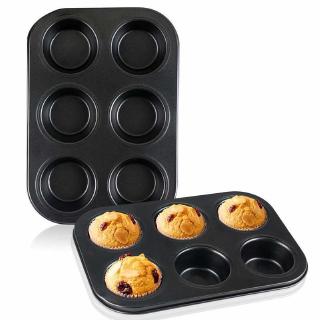 6 Holes Square Cupcake Pan / Nonstick Muffin Carbon Steel Cupcake Molds /Muffin Tray Cupcake Mold / Cookie Baking Pan
