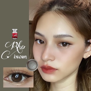 ✨ Rho brown Rho choco (lovely lens) ขนาดมินิ mini  ☀️กรองแสง uv ✔️เลนส์แท้จดทะเบียนถูกต้อง (บิ๊กอาย คอนแทคเลนส์ Bigeye)