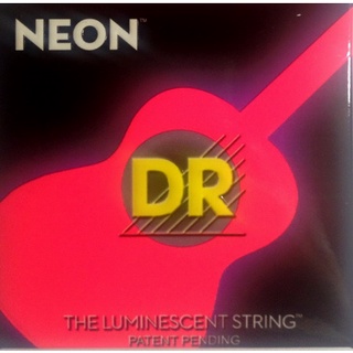 สายกีตาร์โปร่ง DR Hi-Def Neon Red K3 Coated Acoustic Guitar Strings