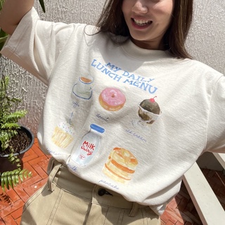 เสื้อยืด MY DAILY LUNCH MENU TEE by plaifah.postcard