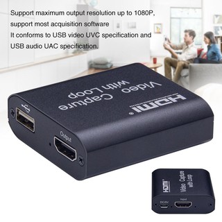 MINI 4K 1080P HDMI USB 2.0 Video Capture Card เกมการบันทึกกล่องสำหรับคอมพิวเตอร์ YouTube OBS ฯลฯ. ที่ถ่ายทอดสดออกอากาศ