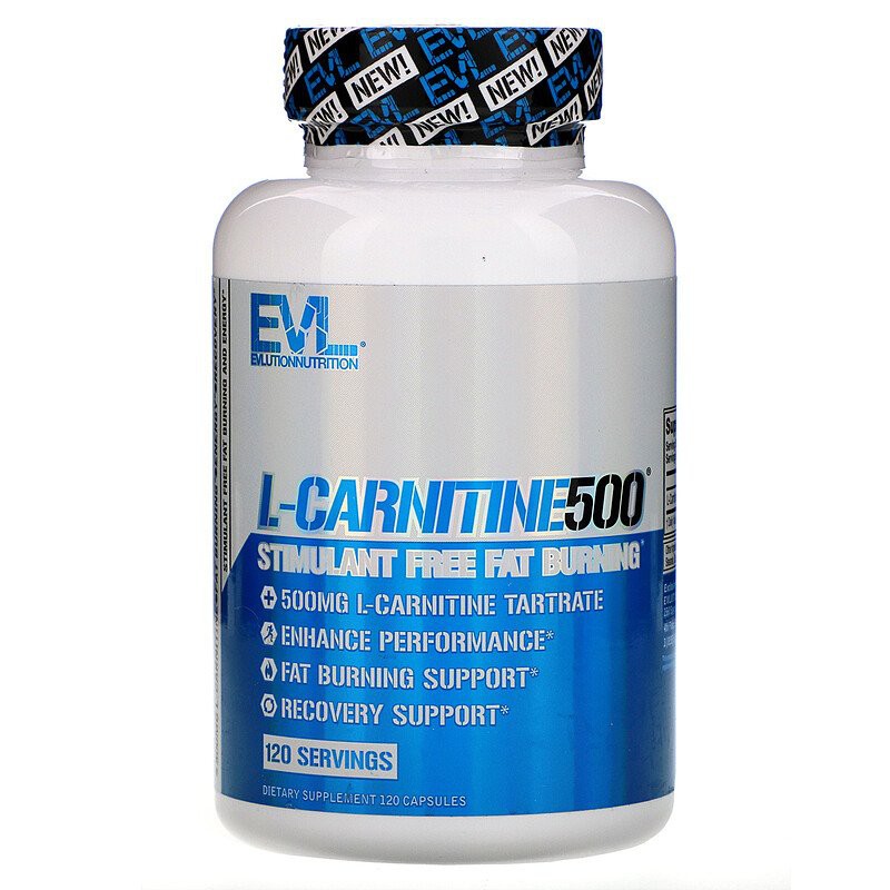 พร้อมส่ง-evl-l-carnitine-500mg-120แคปซูล-แอลคานิทีน-ลดไขมัน-ลดน้ำหนัก