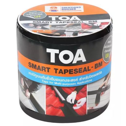 toa-smart-tapeseal-สมาร์ท-เทปซีล-10-ซม-x-3ม-4ชิ้น-เทปกาวกะนซึม-บิทูเมน-แผ่นปิดรอยต่อกันรั่วซึม-หลังคา-เทปติดหลังคา