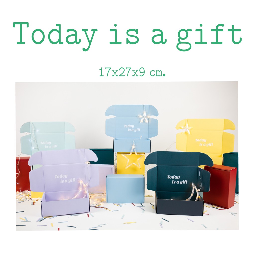 กล่องของขัวญ-กล่องพิมพ์-กล่องข้อความ-พิมพ์-today-is-a-gift-กล่องน่ารัก-กล่องอวยพร-น่ารักๆ