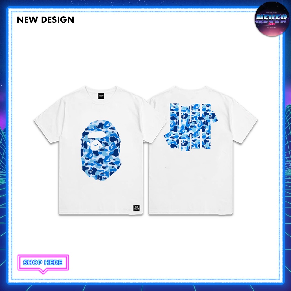 hh-เสื้อแขนยาวลายสตรีท-blue-bape-neverlose-เสื้อยืดผ้าฝ้าย