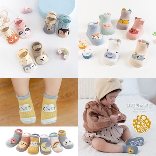 พร้อมส่ง​ 🌸 Babybug ถุงเท้าเด็ก​ มีกันลื่น​ ถุงเท้าเด็กอ่อน  ถุงเท้า 0-1 ขวบ​ ผ้านิ่ม​ ใส่สบาย