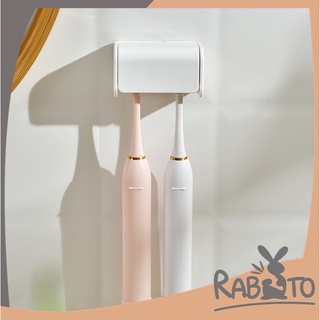 【คุณภาพดี】RABITO ที่ใส่แปรงสีฟัน【KM810】ยาสีฟันในห้องน้ำ ที่แขวนแปรงสีฟัน แบบ 2 ช่อง