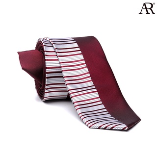 ANGELINO RUFOLO Necktie(NTS-กฟ.007) เนคไทผ้าไหมทออิตาลี่คุณภาพเยี่ยม ดีไซน์ Piano สีเลือดหมู/ม่วง