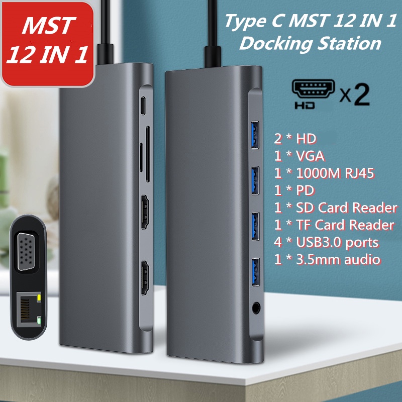 12in1-ฮับ-usb-c-type-c-เป็น-hdmi-4k-vga-rj45-sd-tf-การ์ดรีดเดอร์-usb3-0-สําหรับโน้ตบุ๊ก-แล็ปท็อป