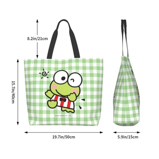 ภาพหน้าปกสินค้า【พร้อมส่ง】 กระเป๋าสะพายไหล่ กระเป๋าช้อปปิ้ง พิมพ์ลาย Sanrio Keroppi น่ารัก แบบพกพา ที่เกี่ยวข้อง