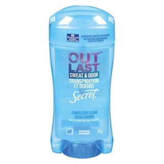 Secret Outlast Clear Gel Antiperspirant Deodorant for Women Completely Clean 73g.