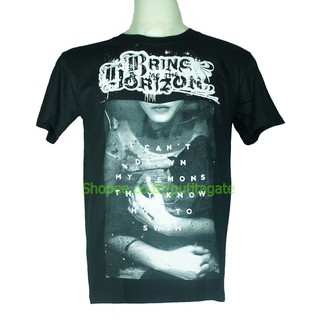 เสื้อยืดผ้าฝ้ายพรีเมี่ยมเสื้อวง Bring Me The Horizon เสื้อไซส์ยุโรป บริงมีเดอะฮอไรซัน PTA1444 เสื้อยืดวงดนตรีร็อค