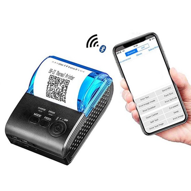 Vikye POS-Drucker, 58 Mm Bluetooth 4.0 Produktbild-Vorschau 6