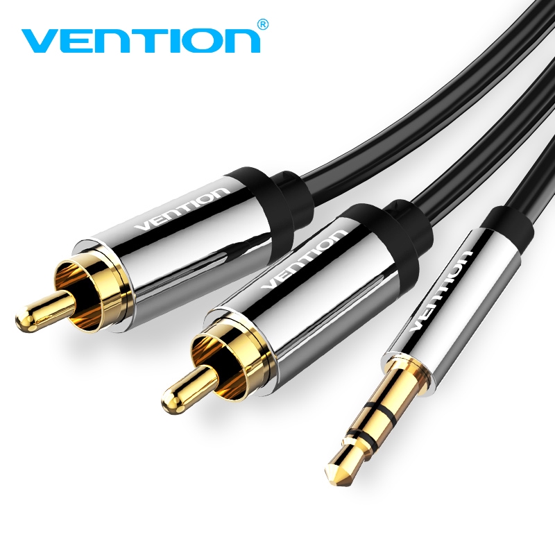 ภาพหน้าปกสินค้าVention RCA Cable 3.5 to 2RCA Audio Cable Jack 3.5mm Audio Stereo Cable