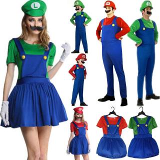 ภาพขนาดย่อของภาพหน้าปกสินค้าชุดคอสเพลย์ครอบครัว แบบ Mario and Luigi จากร้าน beautywawa.th บน Shopee