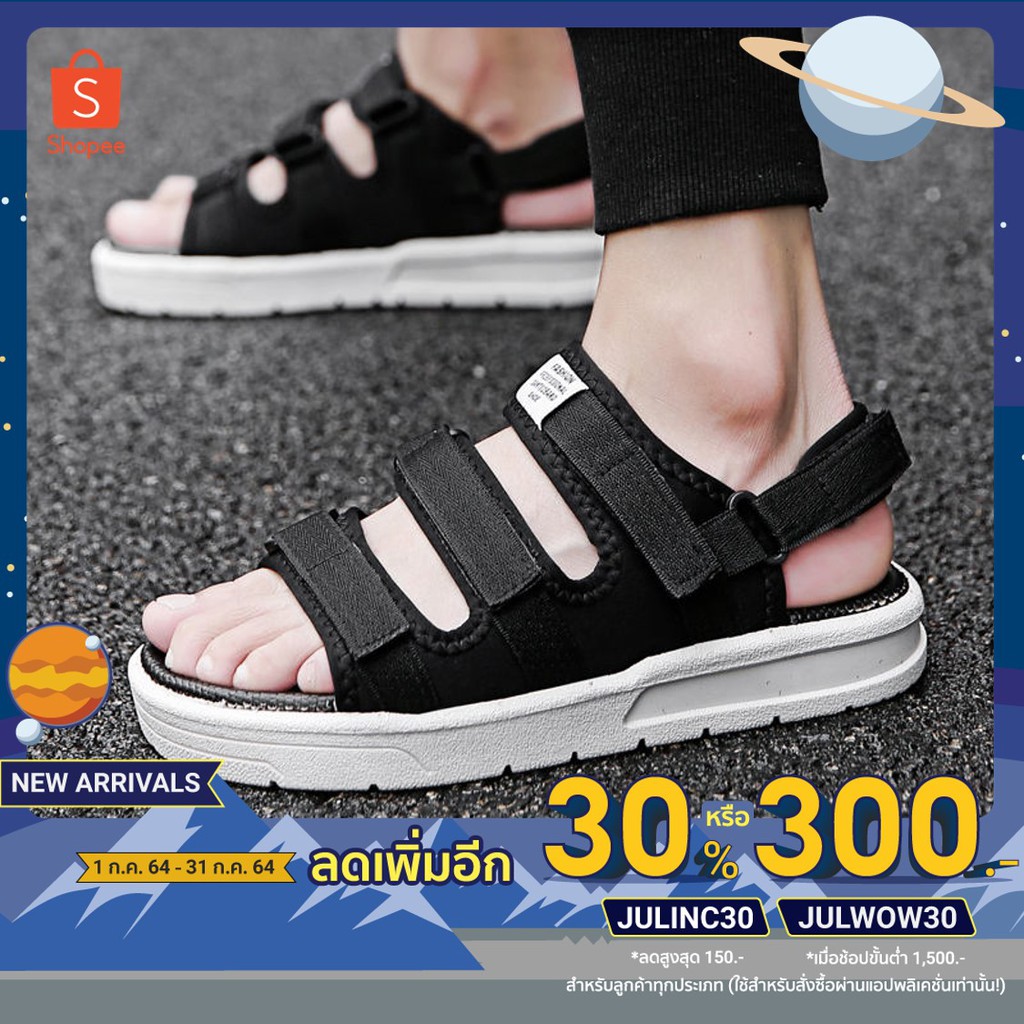 11-11fashionstore-รองเท้าแตะรัดส้นสายผ้าปรับระดับได้-สินค้าพร้อมส่ง-ผู้หญิงผู้ชาย-t-รองเท้าแตะรองเท้าแตะแบน