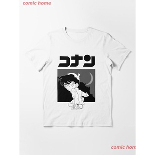 เสื้อยืดวินเทจNew DETECTIVE CONAN Essential T-Shirt วันพันช์ แมน เสื้อยืดพิมพ์ลาย เสื้อยืดลายการ์ตูนญี่ปุ่น คอกลม cotton