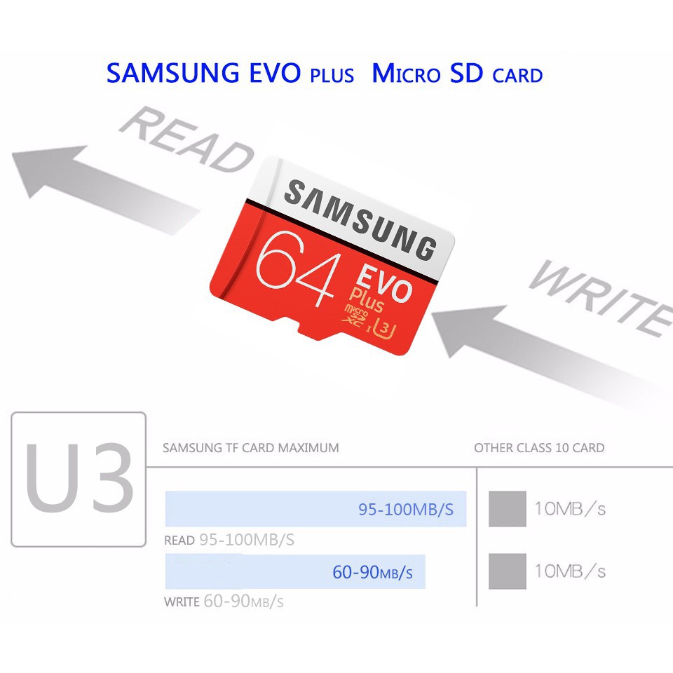 ภาพสินค้าเมมโมรี่การ์ด Samsung Micro Sd Card Sdhc Class 10 Mini Sdxc 4k สีแดง จากร้าน weixuan66.th บน Shopee ภาพที่ 5