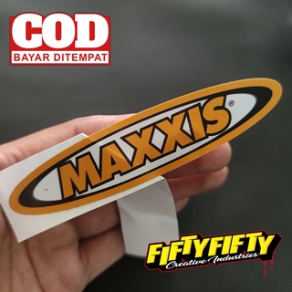 Maxxis สติกเกอร์ตัดเคลือบเงา พิมพ์ลาย กันน้ํา สําหรับติดตกแต่งหมวกกันน็อค รถจักรยานยนต์ รถยนต์