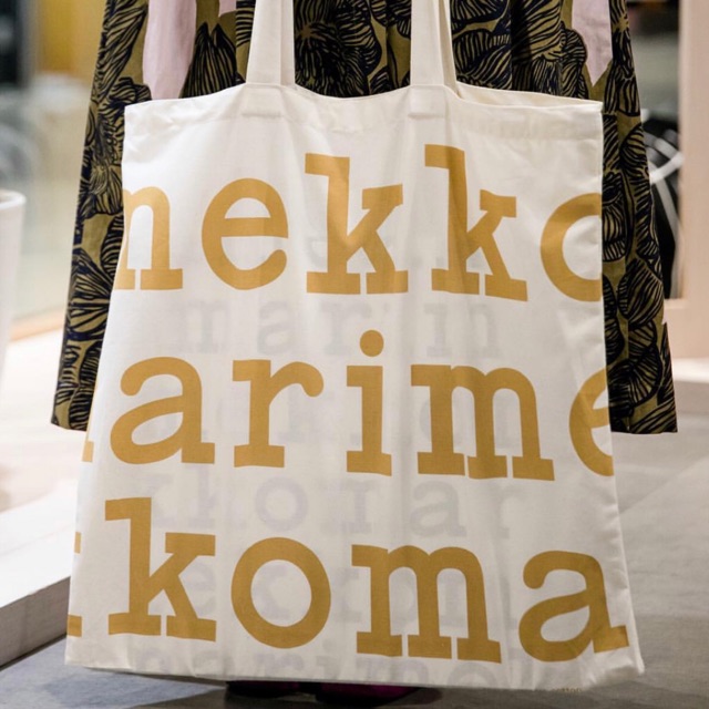 Marimekko logo cheap tote