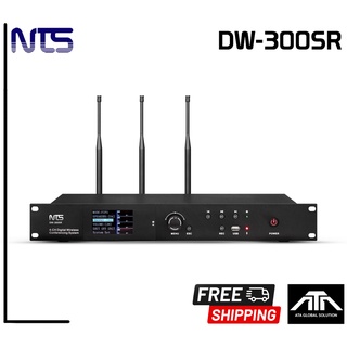 NTS DW-300SR ชุดควบคุมไมค์ระบบไร้สาย UHF มีหน้าจอ TFT LCD มี Bluetooth, มี USB