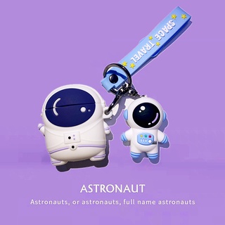 เคสแอร์พอร์ต เคสสำหรับ Airpods1&amp;2 การ์ตูนastronaut  Case AirPods น่ารักastronaut ปลอกหุ้มสัตว์น่ารักหูฟัง ปลอก