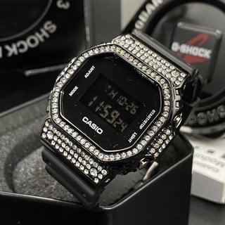 นาฬิกา Casio มีเพชรรอบวงมีไฟแบล็คไลท์แถมกล่อง Casio ฟรี