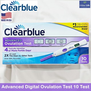 สินค้า Advanced Ovulation Test Digital Hormone Indicator 10Tests- Clearblue
