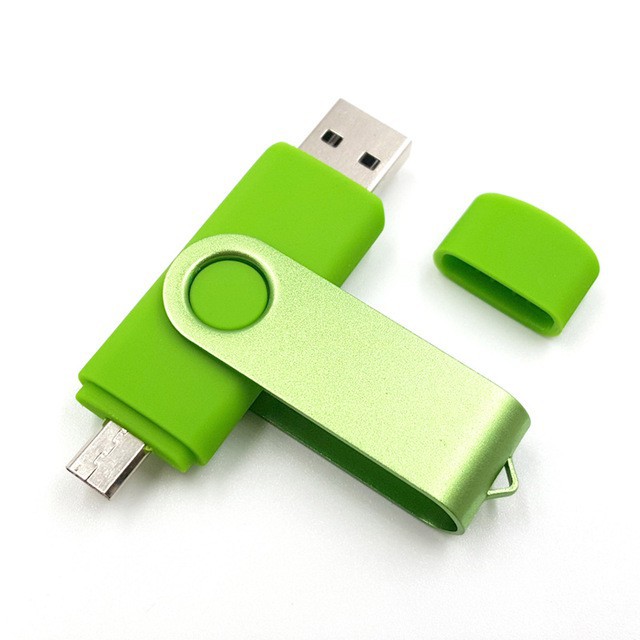 ภาพหน้าปกสินค้าแฟลชไดรฟ์สีเขียว USB Flash Drive สำหรับ Android Smart Phone Pen Drive USB